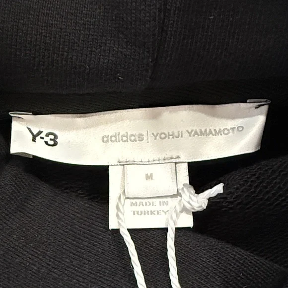Y-3 Black Sweatshirt with Bold Logo